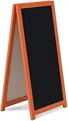 Cavalete de Calçada Propaganda Restaurante Quadro Negro 100x60cm para Rua, Giz Colorido