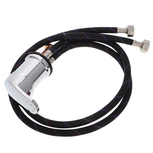VALICLUD Válvula de Mezcla de Agua Caliente y fría Extensor de Grifo Adaptador de Grifo Accesorio para rociador de Grifo Fregadero Accesorio enjuagador de Grifo Aleación de Zinc Negro