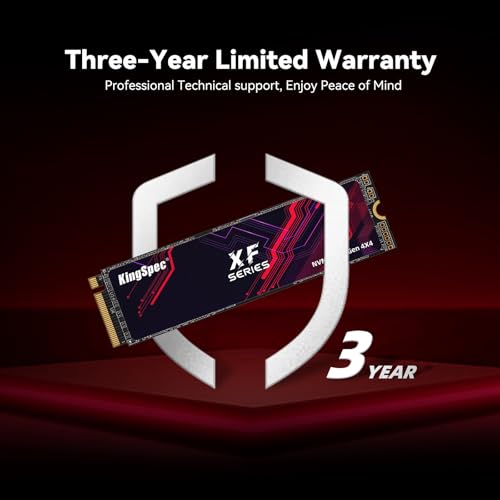 Image of KingSpec 2TB M.2 SSD 2280 NVMe PCIe 4.0 x4, Read /Write Speed up to 4000 /3500MB /s, Internal M2 PCIe SSD Compatible with Gaming Console /Desktop /Gaming Laptop