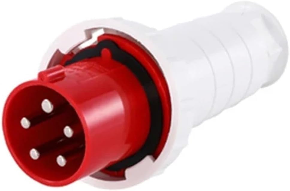 3P/4P/5Pin 63A IP67 Industrial Plug and Socket Electrical Connector Wall Mounted Socket Male&Female Plug(5P 63A Plug)