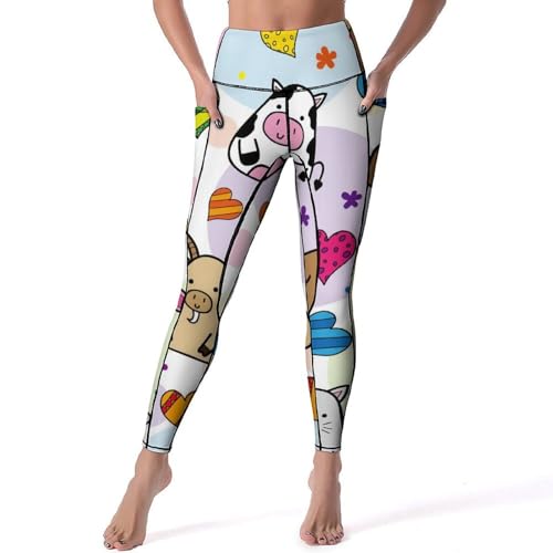 Legging fitness femmes Chien de Berger Cochon pantalon yoga sport taille haute S