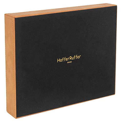 Hofferruffer Faux Leather Jewelry Tray Gifts For Dad, Valet Tray Storage Vanity Tray Desktop Organizer Holder For Storing Jewelry, Keys, Change, Wallet, Phone, Glasses (Best Dad Ever) #TOP7