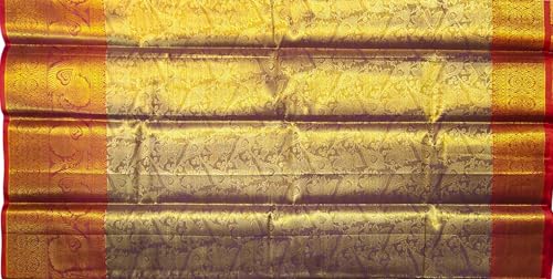 Image of VFCollections Women's Kanchipuram Silk Pure Pattu Sarees With Blouse