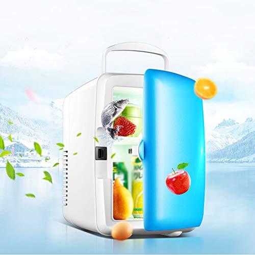 4L Mini-Kühlschränke,Autokühlschrank Haushaltskühlschrank Mit AC/DC-Netzkabeln,Kompakter Tragbarer Leiser Minikühlschrank Mit Kühl- Und