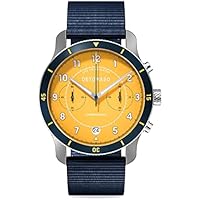 DETOMASO Reloj de pulsera analógico de cuarzo para hombre de Venture con cronógrafo, edición limitada, color azul oscuro