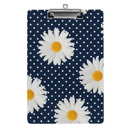 ひまわり 花柄 ドット柄 A4 クリップボード バインダークリップ クリップファイル ファイルボード スケッチボード カルテ記入用 下敷き 書類整理 メモ帳 保管 オフィス用品 用箋ばさみ 用箋挟み 多機能 シンプル 便利
