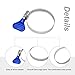 10-Pack Stainless Steel Hose Clamp, Thumb Screw Key-Type Adjustable Hose Clamp, 32-50 mm (1-1/4