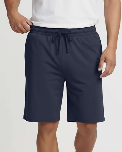 Image of 3 Pack Men's Pajama Shorts Sleep Lounge Casual PJ Comfy Cooling Pockets | Available In Big & Tall, Soft, Stretchy, Breathable, Elastic Waist, Athletic, Gym, Workout, Sweat, Summer, Night, Bottoms