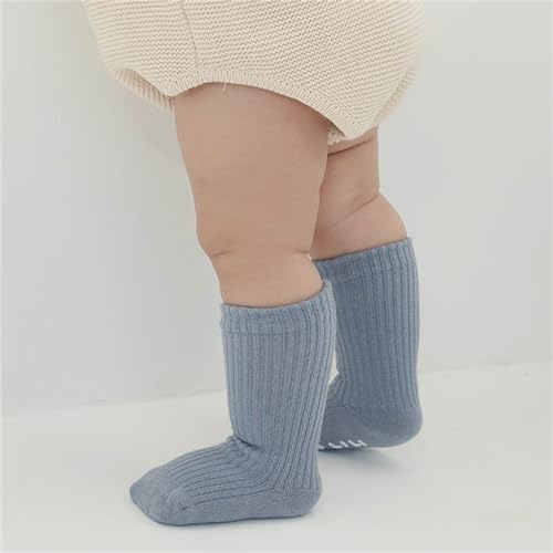 Baby Girls Boys Crew Socks Kids Toddler Non Slip Socks with Grips Infant Floor Socks Newborn Soft Athletic Socks3