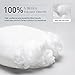 Phantoscope Pillow Inserts, Made in USA 100% Virgin Fiber Hypoallergenic Polyester Throw Pillow Inserts, Square Pillows for Couch, Sofa, Bed, 18x18 Inch (Pack of 2)