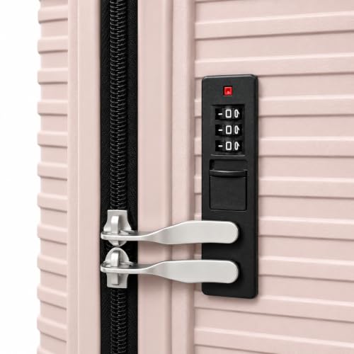 Image of Aristocrat Set of 3 Pc Cabin 55cm(Small) Check-in 66cm(Medium) Check-in 76cm(Large) 8 Wheels,Anti Theft Zipper, Combination Lock | 3-Year Warranty (Etherea, Set of 2 (55cm /66cm))