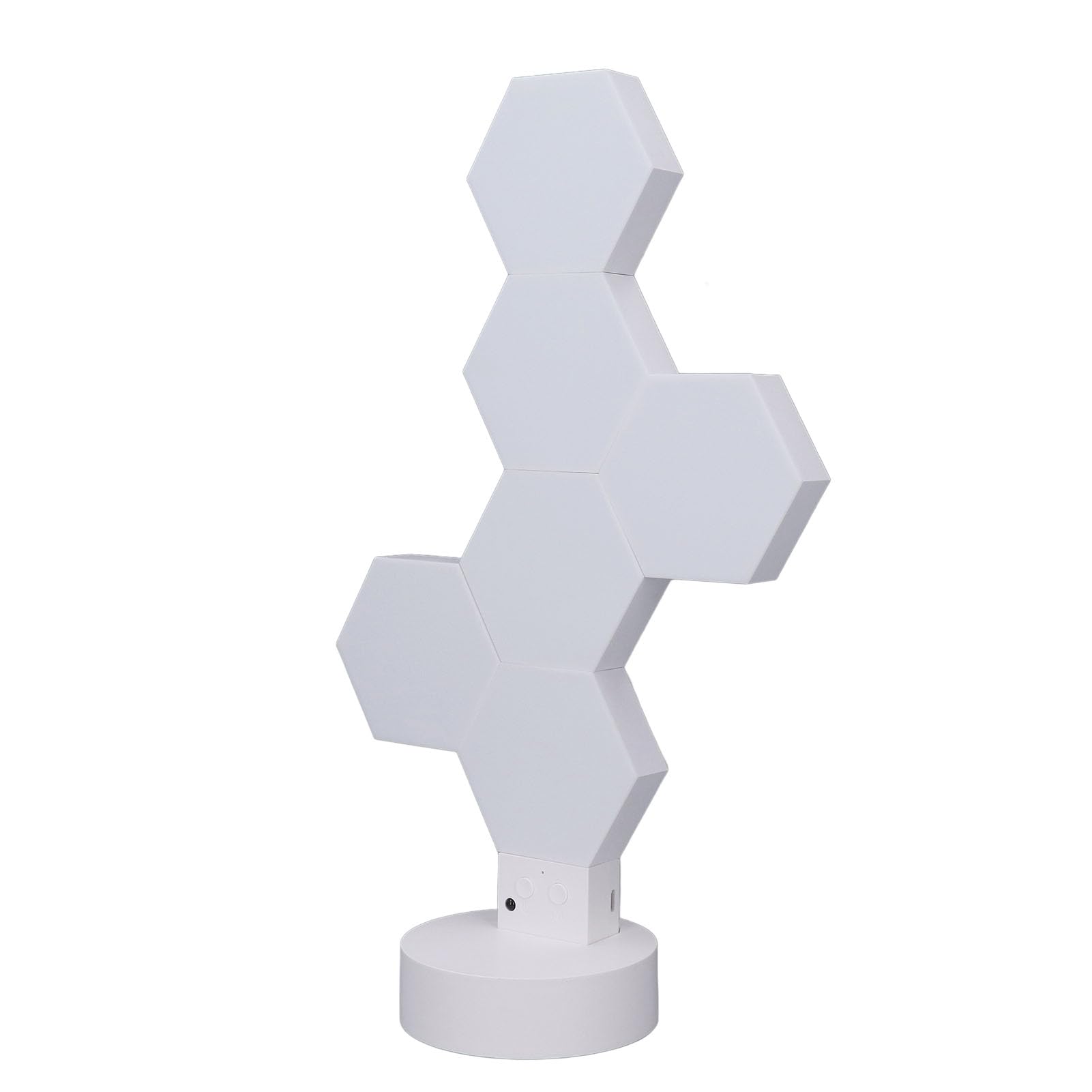 Inteligentne Panele świetlne RGB, 6 szt., Regulacja światła w Kolorze światła Dekoracyjnego na ścianę, Funkcja Synchronizacji Muzyki Panele świetlne ze Sterowaniem Głosowym, Idealne do