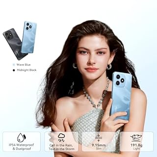 Blackview WAVE 9C Smart Android Phone,4G Sim-Free & Unlocked Mobile Phones, 12GB+64GB/2TB, Android 15 Phone 13MP+8MP AI Camera, 5000mAh/10W, Fingerprint/Eye Comfort Mode, 5G WiFi/GPS/OTG Smartphone