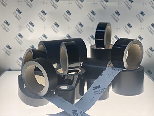 Cinta protectora 3M 2080 negra brillante contra arañazos de 10m y 50mm