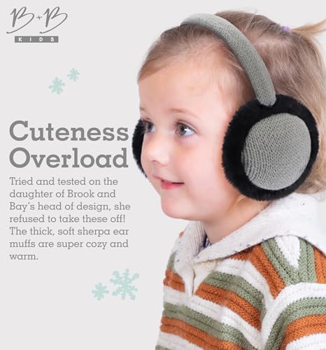 Image of Brook + Bay Kids Ear Muffs - Winter Animal Earmuffs - Cozy Ear Warmers
