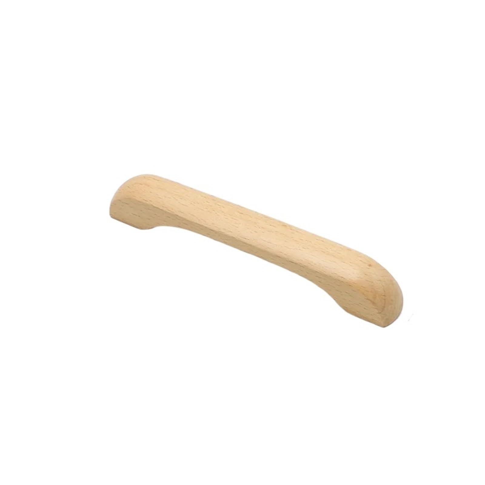 LADFRTYU Wooden Handles 2pcs Cabinet Door Wooden Handle Wardrobe Bow Shaped Drawer(150x25x18mm-A)