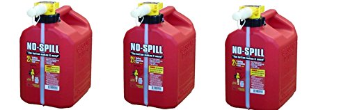 No-Spill 1405 2-1/2-Gallon Poly Gas Can (3;,PACK)