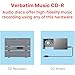 Verbatim Music CD-R 40X 80 Minute 700 MB Blank Recordable Audio Discs 25pk Spindle