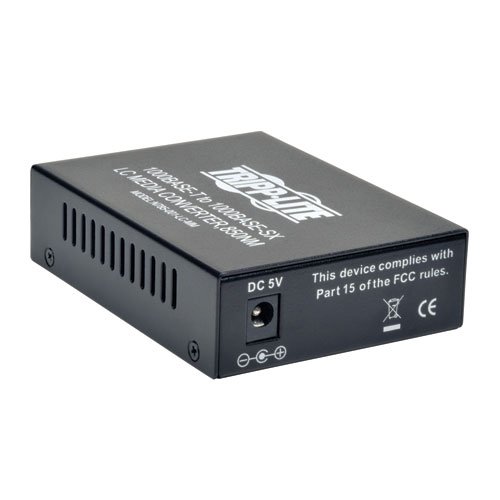 TRIPP LITE N785-001-LC-MM LC Multimode Fiber Media Converter Gigabit 10/100/1000 RJ45