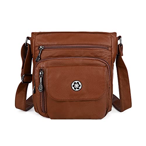 Image of Angel Kiss Crossbody Bags Faux Vegan Leather Shoulder Bags for Women Small Handbag with Adjustable Strap