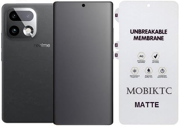 Image of MOBIKTC - Front Screen Protector Compatible with Realme 16 Pro Plus /Realme 16 Pro+ 5G With Anti-Scratch Fingerprint Hydrogel Film (No Tempered Glass) (Realme 16 Pro 5G, Matte)
