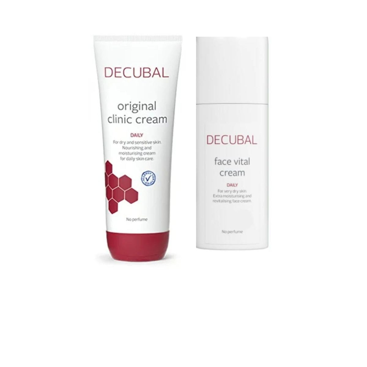 Decubal Kuru ve Çok Kuru Ciltler için Özel Onarıcı Bakım Set Klinik Krem 250 ml ve Face Vital 50 ml
