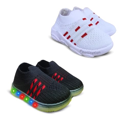 Image of Kids Trending Slip-On Shoes Combo, Pack of 2 (Light Shoe + Musical Shoe)