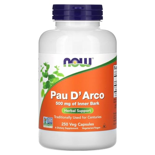 Now Foods PAU D' Arco, 500 mg, 250 Veg Capsules