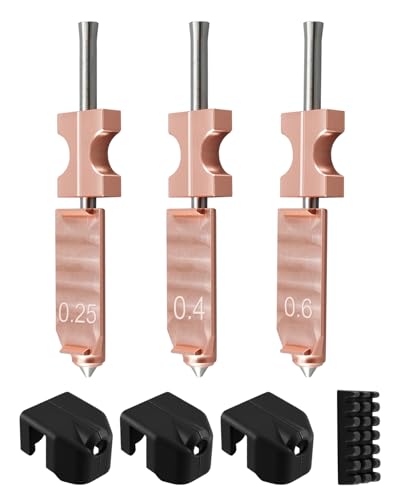 TIKSCIENCE 0.25MM 0.4MM 0.6MM Hotend Kit Fit for Flashforge AD5X, Metal Quick Detachable Nozzle, High Speed Print Head A