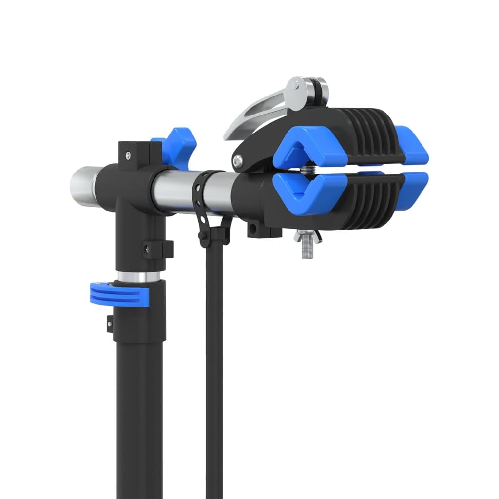 Fahrrad-Montageständer klappbar verstellbar 108-188 cm Stahl mit magnetischer Ablage, Stabiler Bodenständer für Reparatur, Wartung und Parken, platzsparend, Outdoor Indoor geeignet