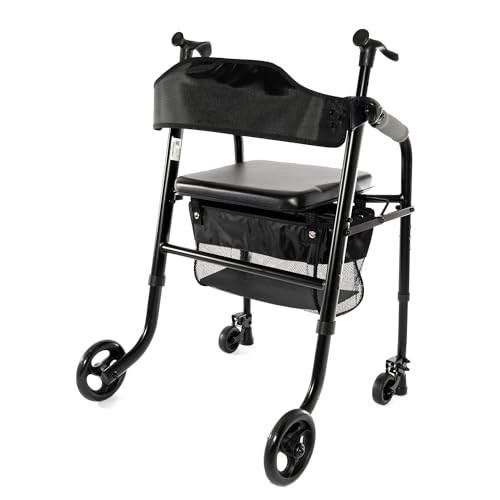 【商品入れ替えの為30% OFF】 ワンモード歩行補助器 RE464L アルミフレーム 軽量コンパクト折りたたみ収納 約6.4kg 座れる介護用 高齢者用