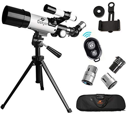 Telescope, Travel Refractor Astronomy Telescope with Bluetooth Remote Control - Perfect for Children Educational and Gift