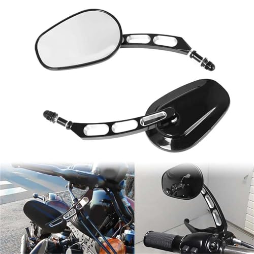 Espejo retrovisor ajustable de alta precisión 360 grados para Harley Touring 4