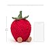 Jellycat Amuseables Strawberry Stuffed Toy, 8 inches - Fruit Plush - Fun Gift Idea