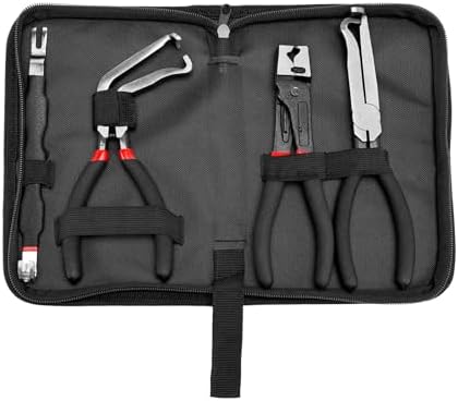 Essential Electrical Disconnect Pliers for Cars - 4 Pieces Set Including Automotive Connector Separator Tool and Fuel Line Petrol Clip