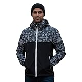 SIKMA Giacca impermeabile da ciclismo da uomo, con cappuccio, antivento, impermeabile, per uso casual, CHEMO, XL