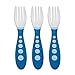 Gerber Graduates Kiddy Cutlery Forks, 3 Count Colors May Vary