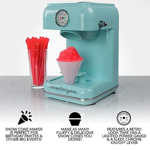 Machine à glace rétro et machine à cône à neige avec gobelet - 3