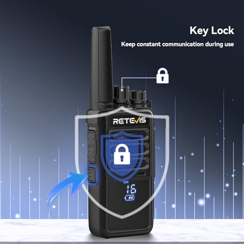 Image of Retevis RT68H Walkie Talkies for Adults Long Range,Portable FRS Two-Way Radios Rechargeable,Intuitive,Channel Power Display, with 6 Way Multi Charger,Hands Free Walkie Talkies with Earpiece (6 Pack)