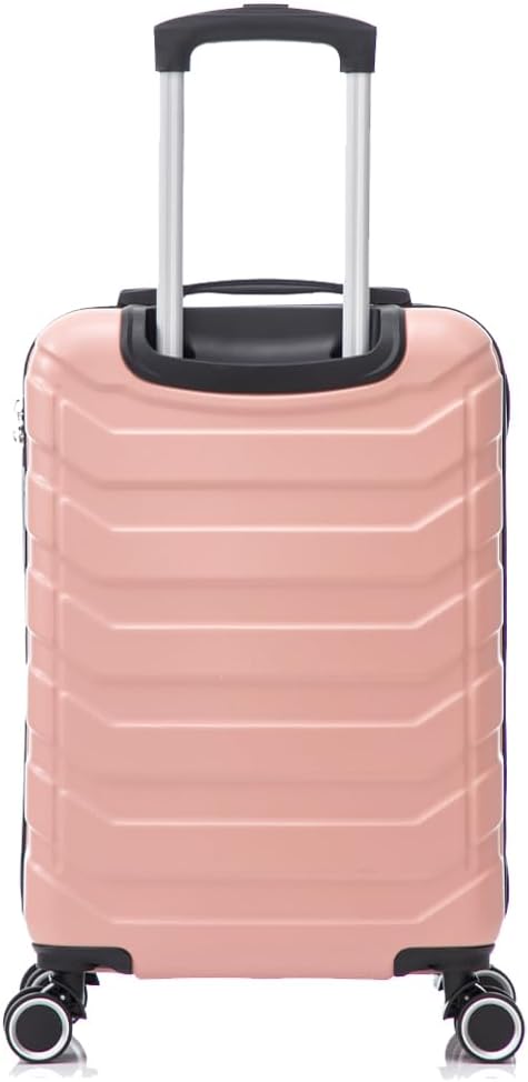 Mala de Viagem Bordo 10kg Allabard ANAC Regulamentada Avião Medidas Aceitas Voos (P015 NV - Rose)