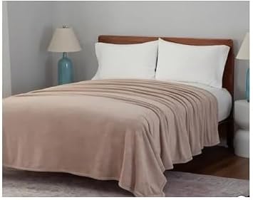Berkshire Life LuxeLoft Blanket (Beige, Twin)