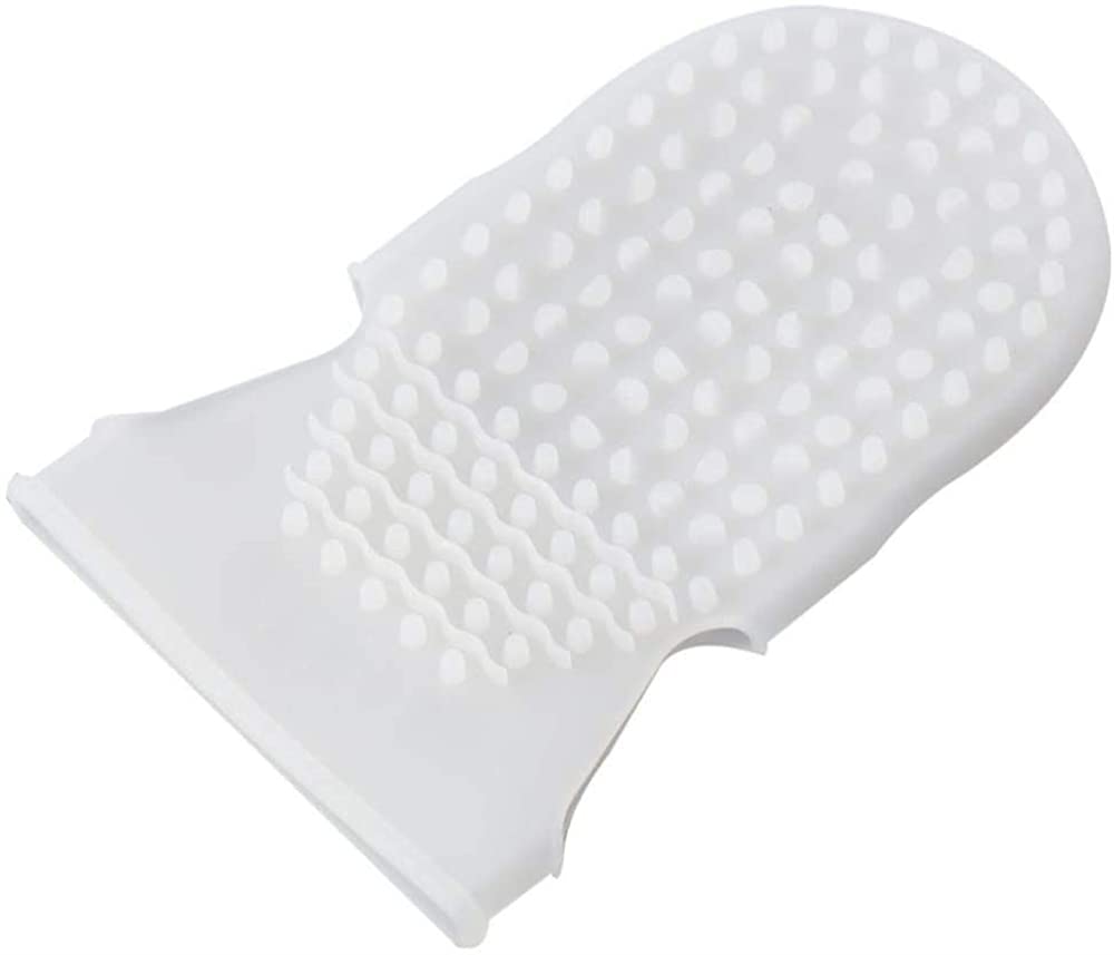 Silicone Brush Gloves, ELECDON Silicone Body Scrubber, Silicone Massage Gloves, Soft Bathing Scrubbers, Body Exfoliating Brushes, Silicone Massage Brushes with Two Sides for Most Types of Skin