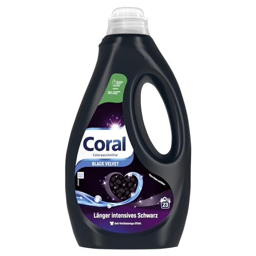 Coral Detergente líquido Black Velvet Colorwaschmittel para más tiempo intenso negro 23 WL
