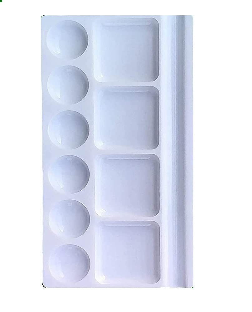 VK EnterprisesColour Pallete, Watercolor Pallet, Tray for Acrylic Paints, Palate for Colouring, Painting Plate for Artists, Students, Kids Drawing Projects & Gifts