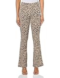 HUGO Nalentine Flared Jacquard Trousers, Party Leopard, L