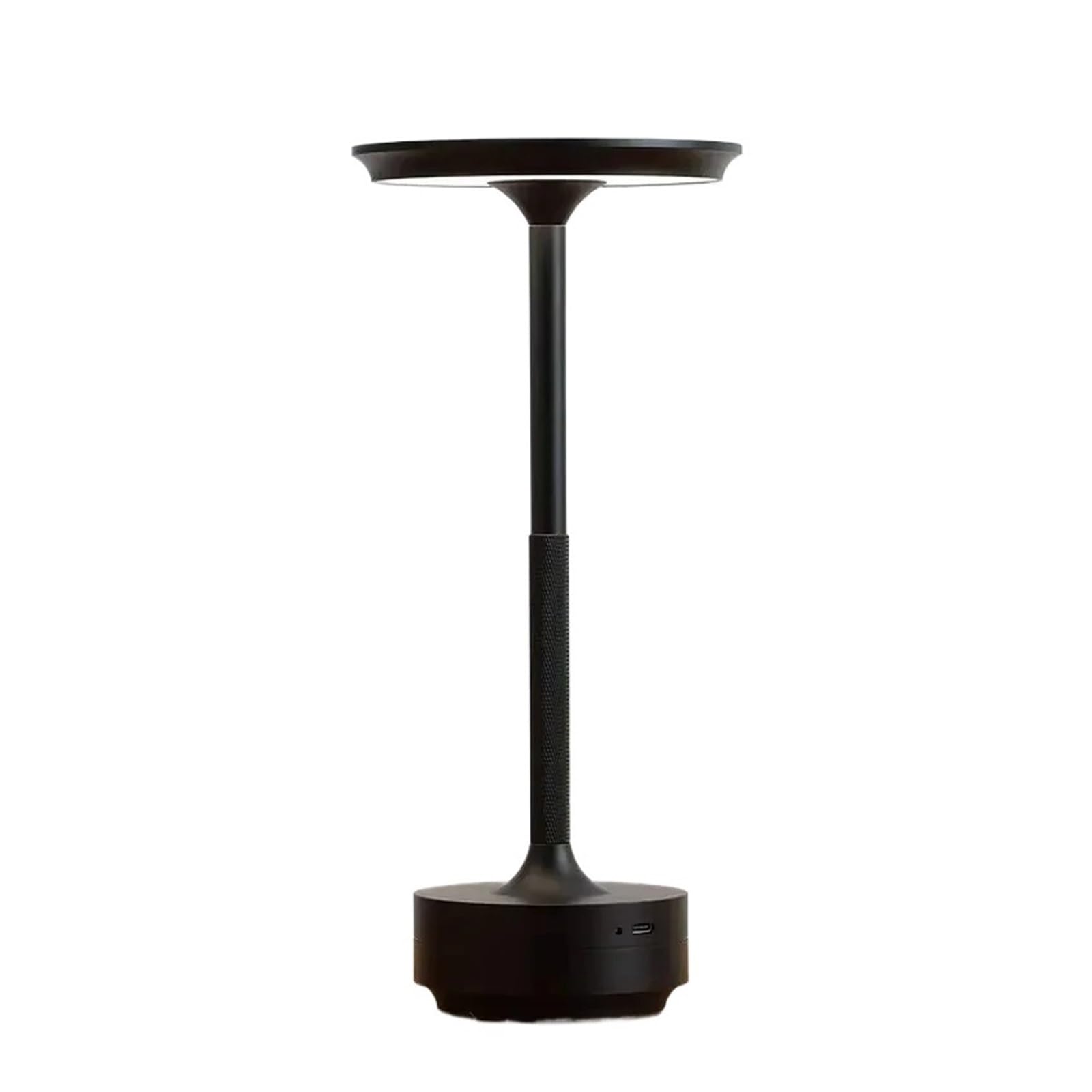 Lámpara LED decorativa simple de aleación de aluminio | Luz nocturna, atmósfera infinitamente regulable, escritorio táctil recargable(Gold)