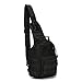 Dunnta Tactical Sling Bag, Military Sport Bag EDC Molle Pack Daypack for Camping, Hiking, Trekking, Rover Sling (Black)