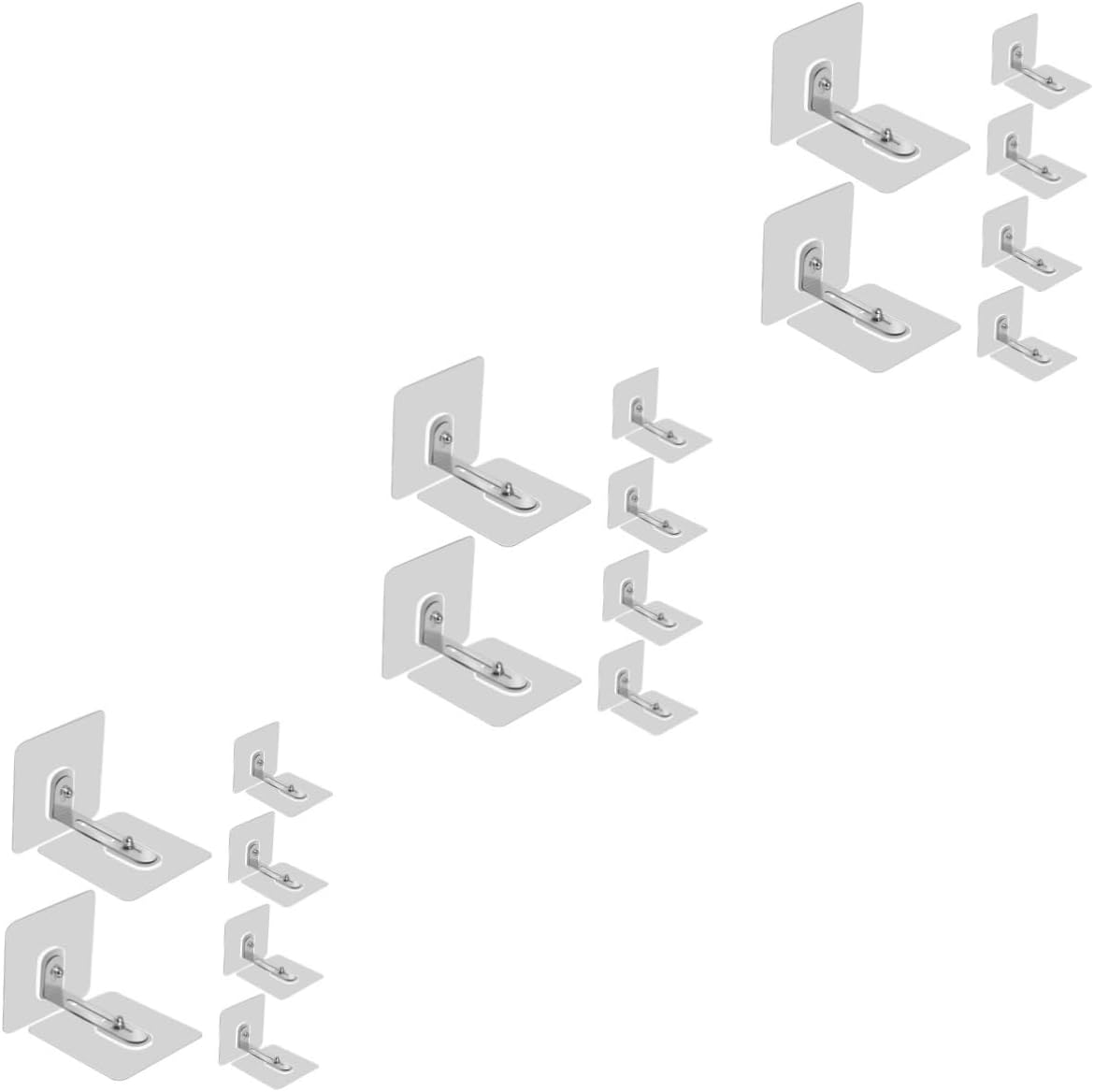 FAVOMOTO 18pcs Adhesive Furniture Wall Anchors -tip Straps for Securely Mounting Bookcases Cabinets and Tvs Easy Installation for Safety and Injury Prevention