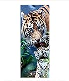 DIY 5D Diamant Painting kit Tiger.Png Diamond Painting Set für Erwachsene/Kinder Malen Nach Zahlen Stickerei Kreuzstich Leinwand Kunst Wanddekorationen Square Drill,70x140cm(28x56 inch)