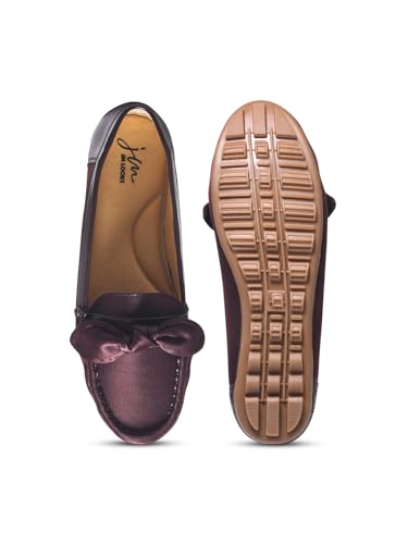 Image of JM LOOKS Women's Loafers with Bow Detail | Stylish Slip-On Flats for Daily Comfort and Stylish
